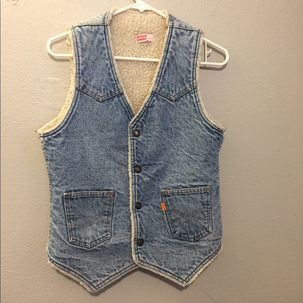 Vintage Levi Strauss Sherpa Vest Men’s Small